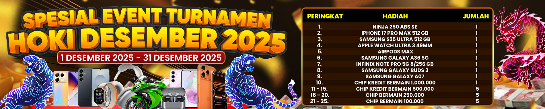 SPESIAL EVENT TURNAMENT HOKI DESEMBER TURNOVER 2025